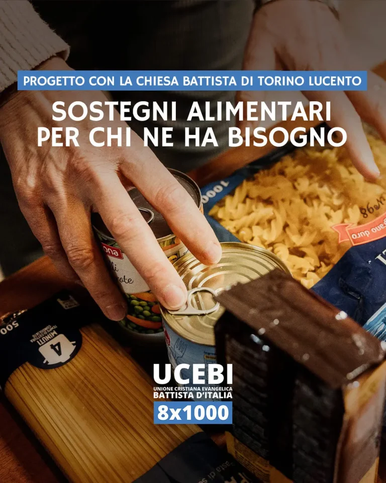 UCEBI - Il progetto &ldquo;Apri la tua mano&rdquo; con la Chiesa Battista di Torino Lucento