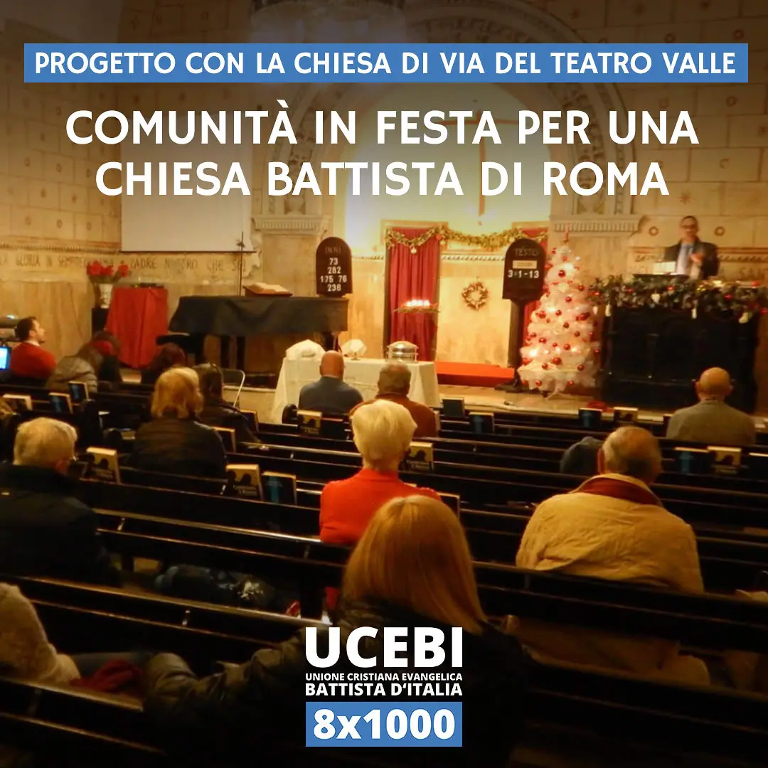 UCEBI - Progetto con la Chiesa Battista di Via del Teatro Valle a Roma