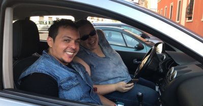 faouzi e Maren in partenza